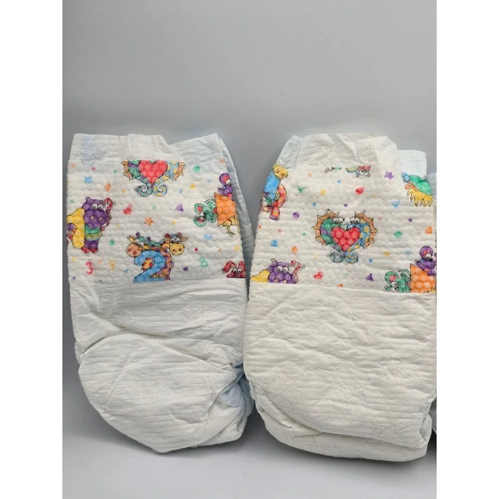 Vintage‎ 1997/1998 Huggies Diapers 3 Pack Dragons Animals ABCs Prop Collectible